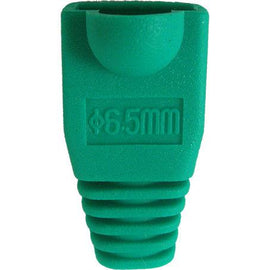 10 Pack Slip On Boot for Cat5E/Cat6 Cable - Green - LowVoltageCables