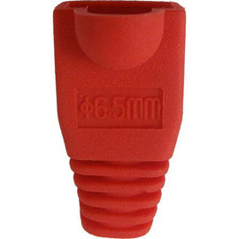 10 Pack Slip On Boot for Cat5E/Cat6 Cable - Red - LowVoltageCables