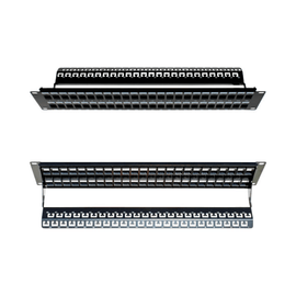 48 Port Blank Patch Panel with Support Bar- 2U - LowVoltageCables