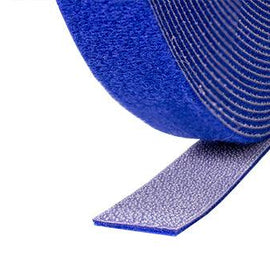 75' Roll Velcro Tie Wrap - 1/2" wide - Blue - LowVoltageCables