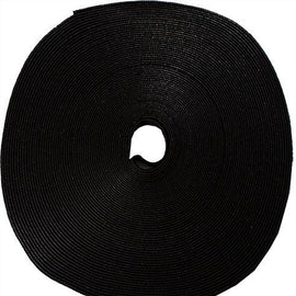75' Roll Velcro Tie Wrap - 1/2" wide - Black - LowVoltageCables