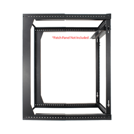 20U Open Wall Mount Frame Rack with Hinge - LowVoltageCables