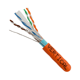 CAT6 Shielded 550Mhz Ethernet Cable Riser Rated - Orange - LowVoltageCables