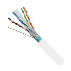 CAT6A 10 Gigabit Shielded Ethernet Cable 1000ft. - White - LowVoltageCables