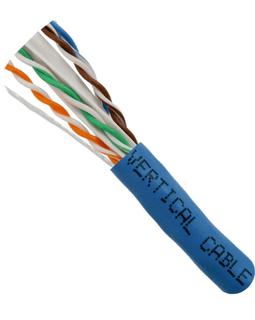 CAT6A 10 Gigabit Ethernet Cable Plenum Rated - Blue - LowVoltageCables
