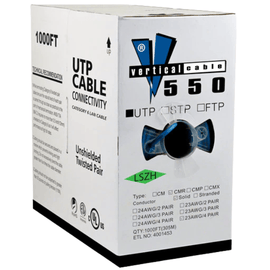 CAT6 550Mhz Ethernet Cable Low Smoke Zero Halogen - Blue LSZH - LowVoltageCables