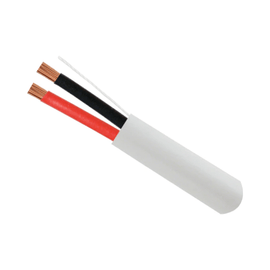 18AWG 2 Conductor Audio Cable - CMR Rated - 1000ft. - White - LowVoltageCables