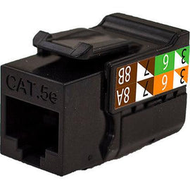 CAT5E Data Grade Keystone Jack V-Max Series - Black - LowVoltageCables
