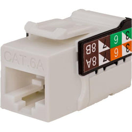 CAT6A Data Grade Keystone Jack V-Max Series - Gray - LowVoltageCables