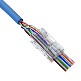 CAT5E RJ45 Feed Through Modular Plug - 100 Pack - LowVoltageCables