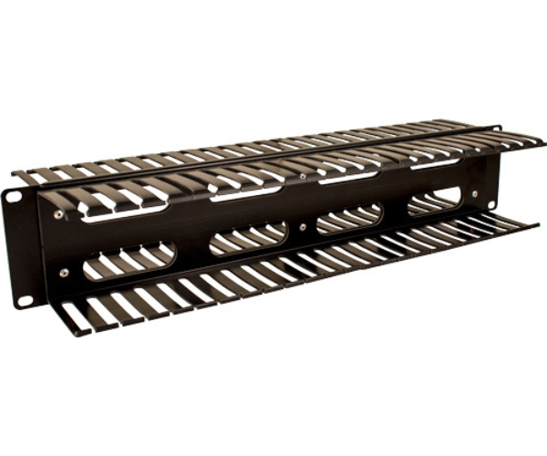 2U Cable Management Panel - Double Sided