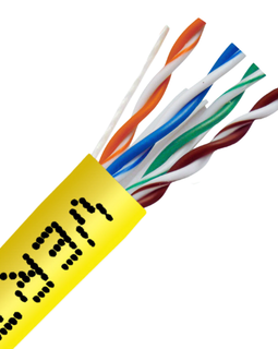 CAT6 Stranded Ethernet Cable CM Rated - Yellow - LowVoltageCables
