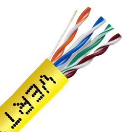 CAT6 Stranded Ethernet Cable CM Rated - Yellow - LowVoltageCables