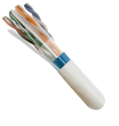 CAT6 Shielded 550Mhz Ethernet Cable Plenum Rated - White - LowVoltageCables