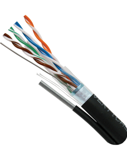 cat6 shielded aerial outdoor cable with messenger