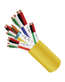 Access Control Cable Plenum 22AWG/3P Shielded + 18AWG/4C + 22AWG/4C + 22AWG/2C - Yellow - 500ft - LowVoltageCables