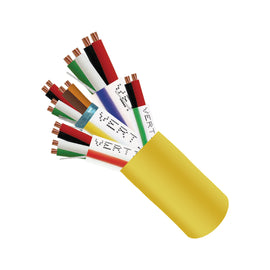Access Control Cable Plenum 22AWG/3P Shielded + 18AWG/4C + 22AWG/4C + 22AWG/2C - Yellow - 500ft - LowVoltageCables