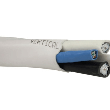 Bundled Cable - x2 RG6U (CCS) Standard Shield x2 CAT5E UTP Solid - PVC Jacket - 500ft. White - LowVoltageCables.com