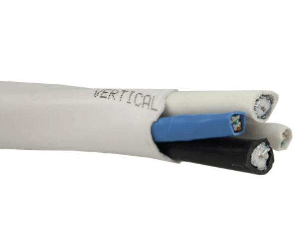 Bundled Cable - x2 RG6U (CCS) Standard Shield x2 CAT5E UTP Solid - PVC Jacket - 500ft. White - LowVoltageCables.com