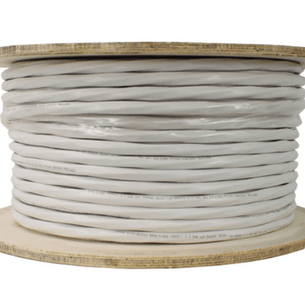 Bundled Cable - x2 RG6U (CCS) Standard Shield x2 CAT5E UTP Solid - PVC Jacket - 500ft. White - LowVoltageCables.com