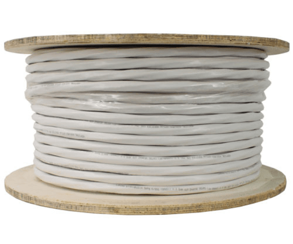 Bundled Cable - x2 RG6U (CCS) Standard Shield x2 CAT5E UTP Solid - PVC Jacket - 500ft. White - LowVoltageCables.com