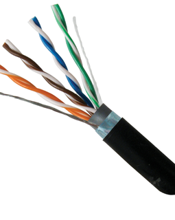 CAT5E Shielded Direct Burial Bulk Cable - 1000ft Pull Box - Black - LowVoltageCables