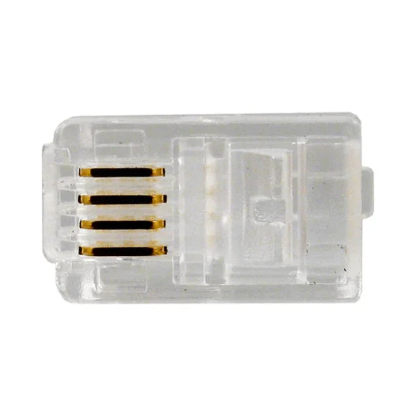 CAT3 RJ22 Modular Plug - 4P 4C for Handset - LowVoltageCables