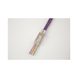 CAT6A RJ45 Feed Through Shielded Modular Plug - 100 Pack - LowVoltageCables