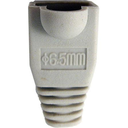 10 Pack Slip On Boot for Cat5E/Cat6 Cable - Gray - LowVoltageCables