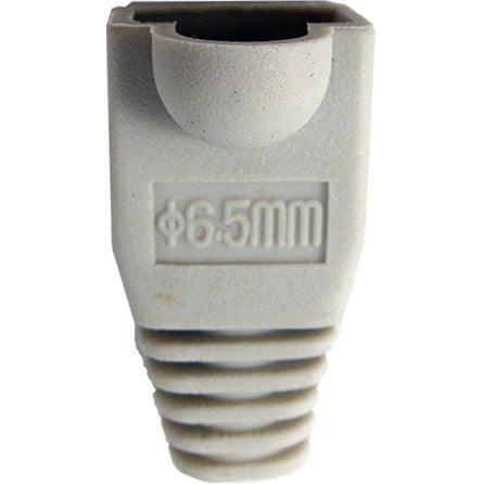 10 Pack Slip On Boot for Cat5E/Cat6 Cable - Gray - LowVoltageCables