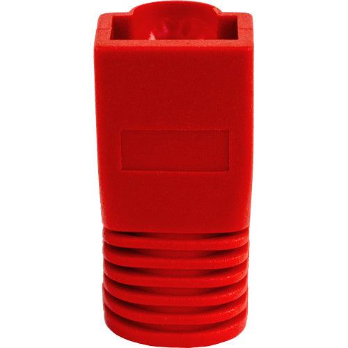 RJ45 Slip On Boot - 8.5mm - 50 Pack - Red - LowVoltageCables