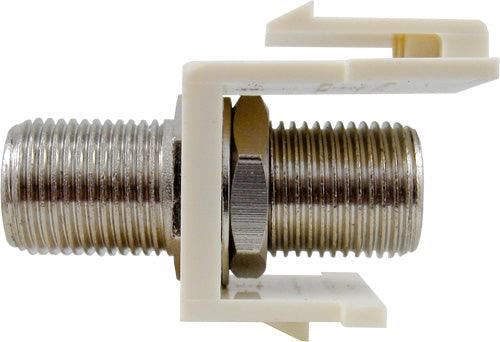 F81 Coaxial Keystone Insert - Almond - LowVoltageCables