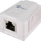 Surface Mount Box with 1 Cat6A Jack - Shielded - LowVoltageCables