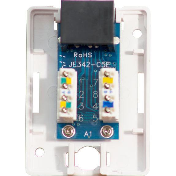 Surface Mount Box with 1 Cat6 Jack - White - LowVoltageCables