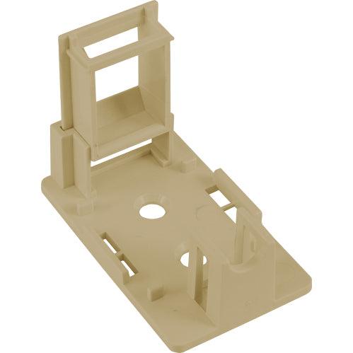 Blank Surface Mount Box, 1-Port - Ivory - LowVoltageCables