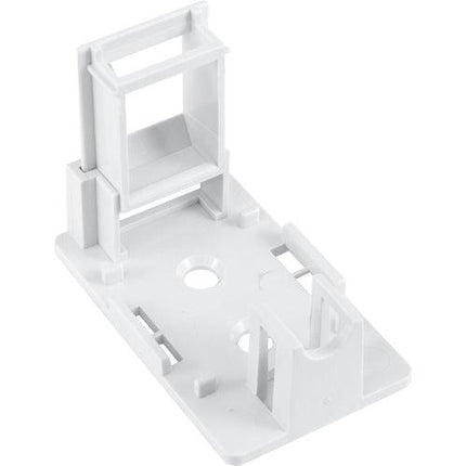 Blank Surface Mount Box, 1-Port - White - LowVoltageCables