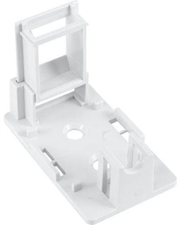 Blank Surface Mount Box, 1-Port - White - LowVoltageCables