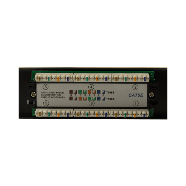 Cat5e 12 Port Patch Panel - LowVoltageCables