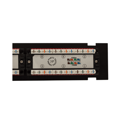 Cat6 12 Port Mini Patch Panel with Bracket - LowVoltageCables