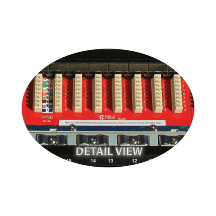 Cat6 Shielded 24 Port Patch Panel - Free Krone Tool - LowVoltageCables