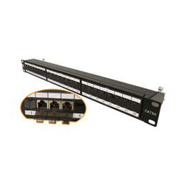 Cat6A Shielded 24 Port Patch Panel - Free Krone Tool - LowVoltageCables