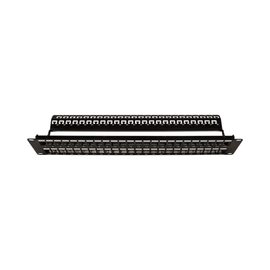 48 Port Blank Patch Panel with Ground for Shielded Jacks - LowVoltageCables