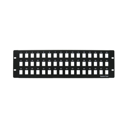 48 Port Blank Patch Panel - LowVoltageCables
