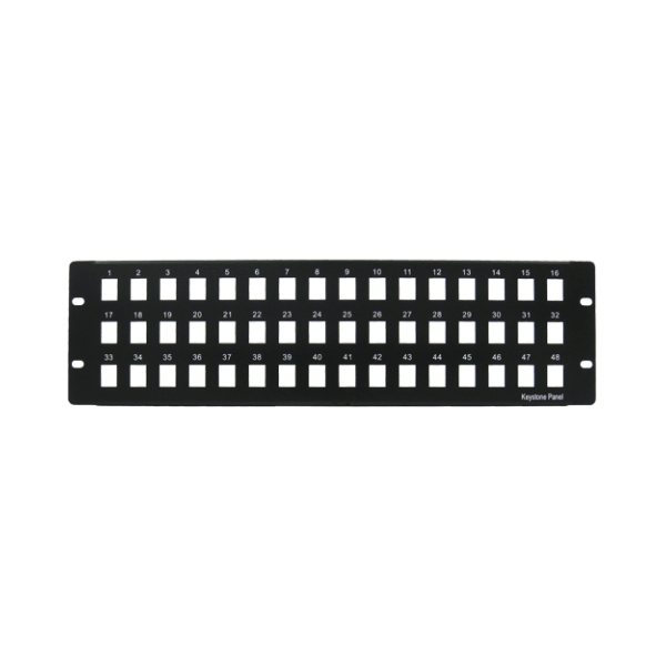48 Port Blank Patch Panel - LowVoltageCables