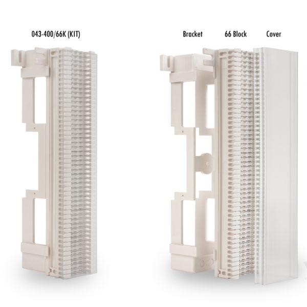 66 Block, 50-Strip Punch Down Block with Bracket - LowVoltageCables