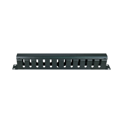 1U Cable Management Panel - Closed Design - LowVoltageCables