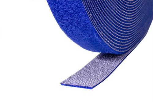 75' Roll Velcro Tie Wrap - 1/2" wide - Blue - LowVoltageCables