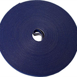 75' Roll Velcro Tie Wrap - 3/4" wide - Blue - LowVoltageCables
