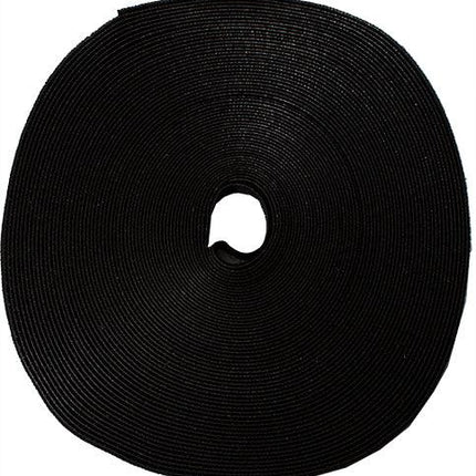 75' Roll Velcro Tie Wrap - 1/2" wide - Black - LowVoltageCables