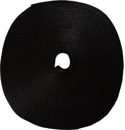 75' Roll Velcro Tie Wrap - 1/2" wide - Black - LowVoltageCables